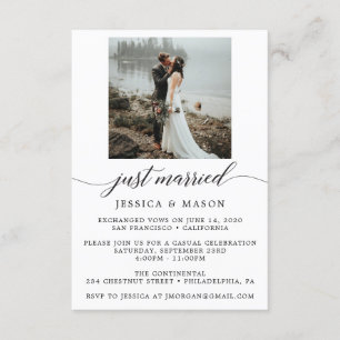 Invitación de Fiesta de Recién Casados Anuncio de 