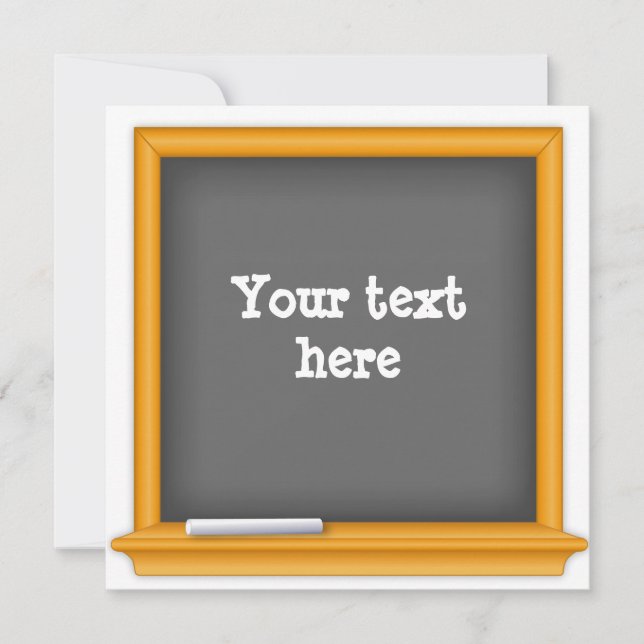 Invitación de Fiesta de regreso a la escuela (Anverso)