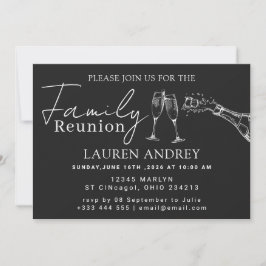 Invitación de fiesta de reunión familiar personali