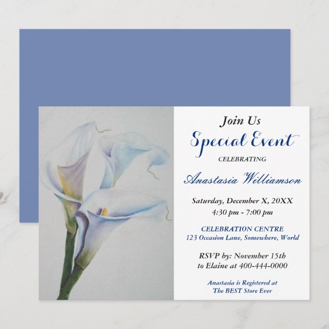 INVITACIÓN DE FIESTA DE REVELACIÓN DE BEBÉS (Anverso / Reverso)