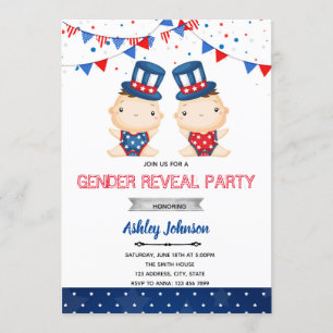 invitación de fiesta de revelación de género del d