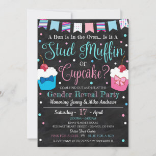 Invitación de fiesta de revelación de género diver