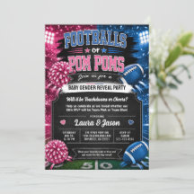 Invitación de fiesta de revelación de género, Foot