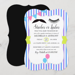Invitación de fiesta de revelación de género Stach