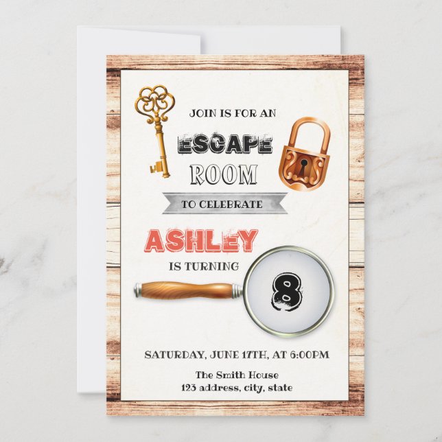 Invitación de fiesta de salón (Anverso)