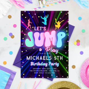 Invitación de fiesta de salto   Fiesta de trampolí