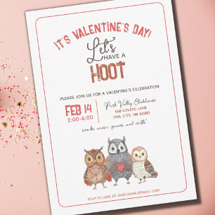 Invitación de fiesta de San Valentín con tema de b