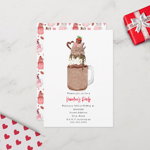 Invitación de Fiesta de San Valentín de Batido de