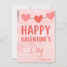 Invitación de fiesta de San Valentín rosa y modern