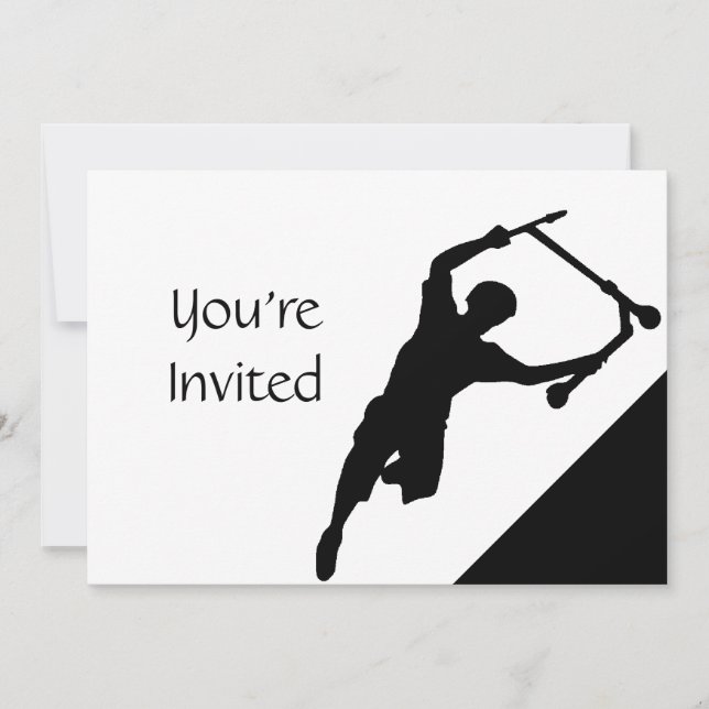 Invitación de Fiesta de Scooter Fun Park (Anverso)