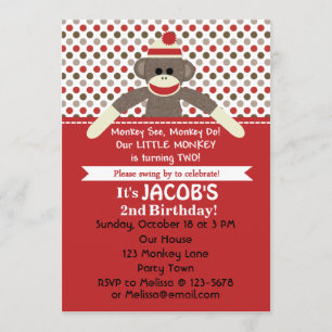 Invitación de Fiesta de segundo cumpleaños - perso