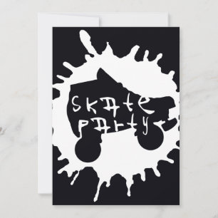 invitación de fiesta de skate splatz