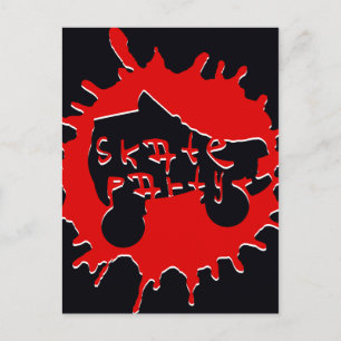 invitación de fiesta de skate splatz