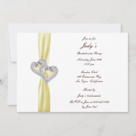 Invitación de fiesta de soltera Corazones de limón