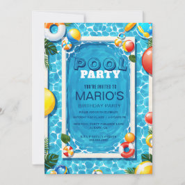 Invitación de Fiesta de Splash Pad - Invitación a 