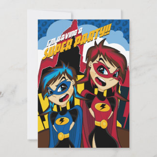 Invitación de Fiesta de superhéroe de clase