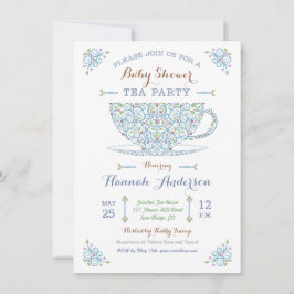 Invitación de Fiesta de té de Baby Shower - Niño I