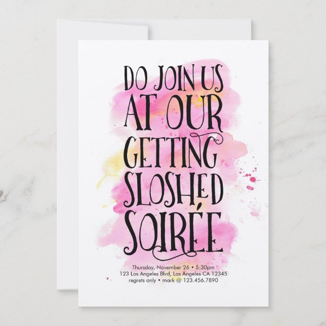 Invitación de fiesta de temporada de vacaciones mo (Anverso)