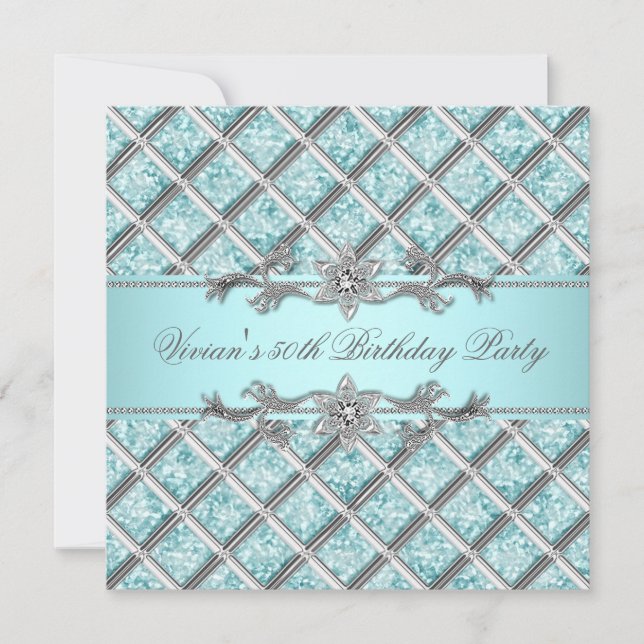 Invitación de fiesta de todos los días con la plat (Anverso)