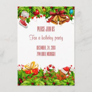 Invitación de fiesta de vacaciones