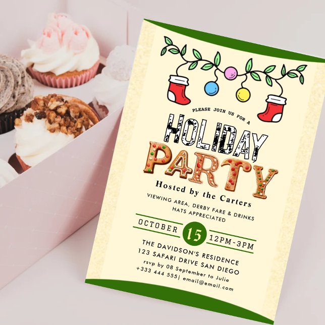 Invitación de fiesta de vacaciones (Subido por el creador)