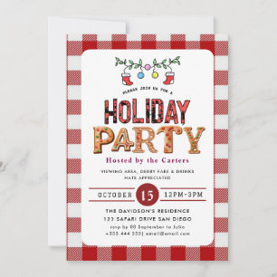 Invitación de fiesta de vacaciones