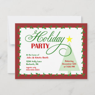 Invitación de fiesta de vacaciones