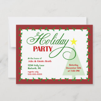 Invitación de fiesta de vacaciones