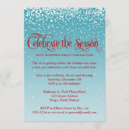 Invitación de fiesta de vacaciones | Celebrar la s