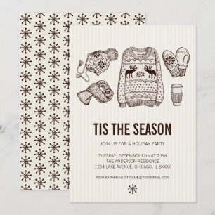 Invitación de fiesta de vacaciones de Holiday Esse