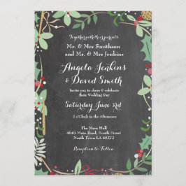 Invitación de fiesta de vacaciones de Holly Chalk