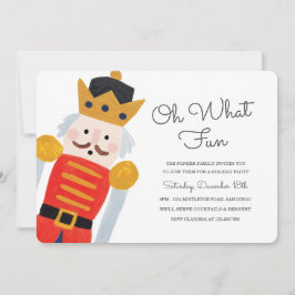 Invitación de fiesta de vacaciones de nutcracker