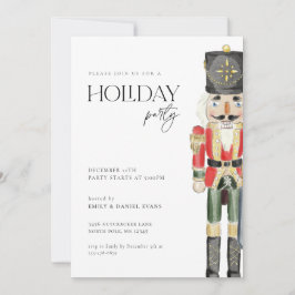 Invitación de fiesta de vacaciones de nutcracker