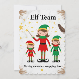 Invitación de fiesta de vacaciones del equipo de e