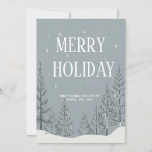 Invitación de fiesta de vacaciones festivas y aleg