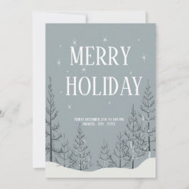 Invitación de fiesta de vacaciones festivas y aleg