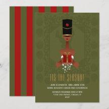 Invitación de fiesta de vacaciones para Navidades