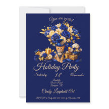 Invitación de fiesta de vacaciones Royal Sparkle