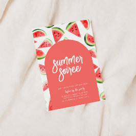 Invitación de fiesta de verano con sandía