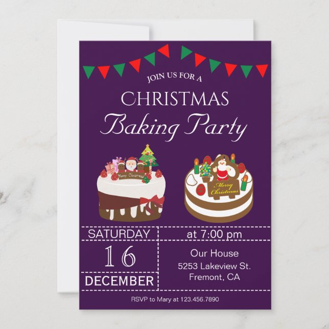 Invitación de fiesta de verano de Navidades hábile (Anverso)