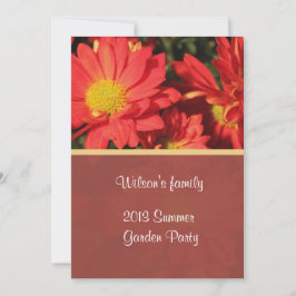 invitación de fiesta de verano en el patio trasero