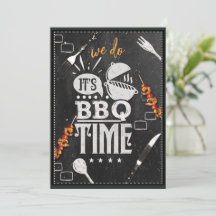Invitación de fiesta de verano Es hora de BBQ de W
