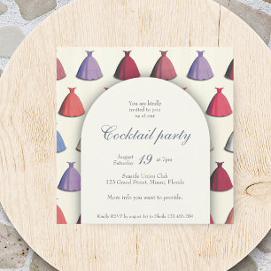 Invitación de fiesta de vestido de novia de jardín