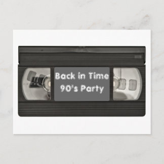 Invitación de Fiesta de VHS Flash Back de diverso