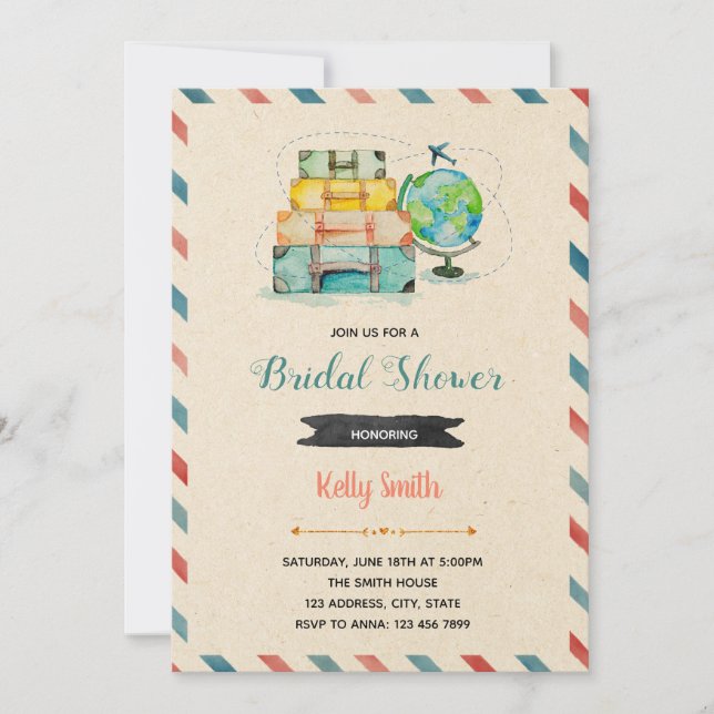 invitación de fiesta de viaje de amor (Anverso)