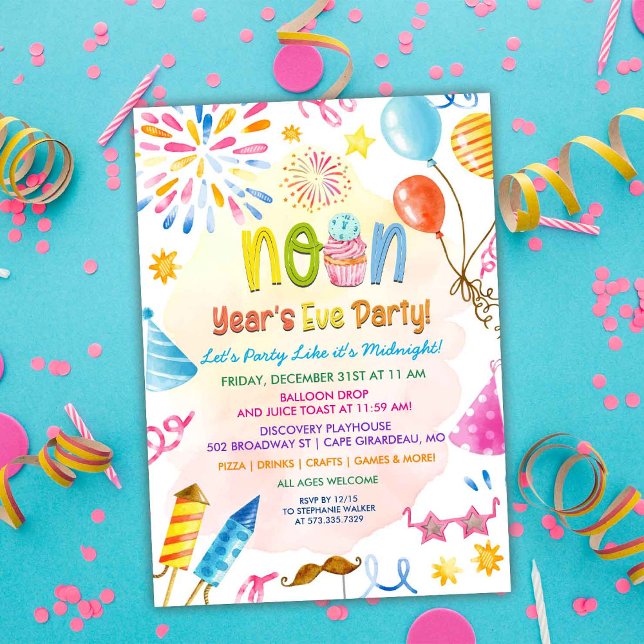Invitación de fiesta de vísperas de Noon Year (Subido por el creador)