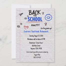 Invitación de fiesta de vuelta al cole | Celebraci