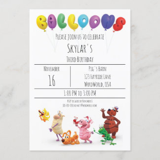 Invitación de Fiesta de WordWorld