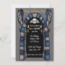 Invitación de fiesta del castillo embrujado