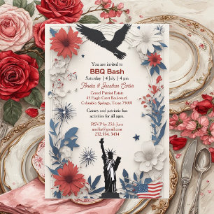 Invitación de fiesta del Día de la Independencia s